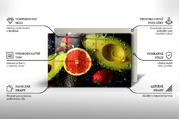 Tagliere in vetro Frutta e verdura
