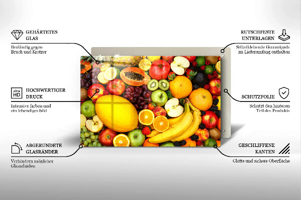 Tagliere in vetro Raccolta della frutta