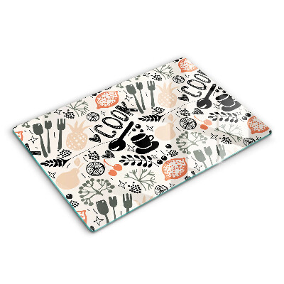 Tagliere in vetro Motivo della cucina dei cartoni animati