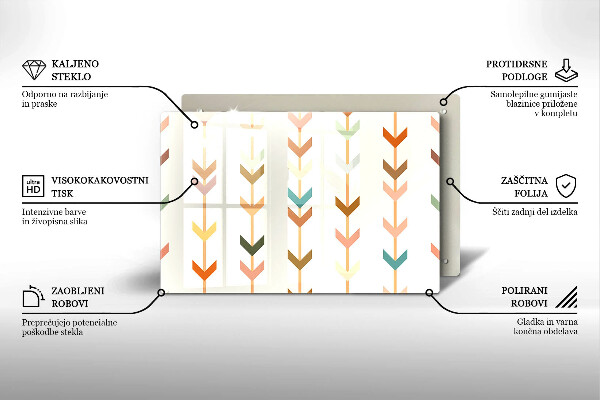 Tagliere in vetro Elementi geometrici
