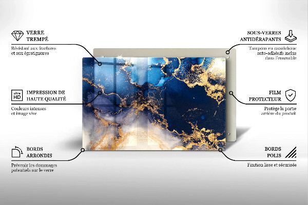 Tagliere in vetro Astrazione del marmo