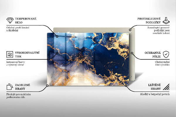 Tagliere in vetro Astrazione del marmo