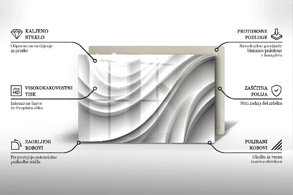 Tagliere in vetro Linee geometriche