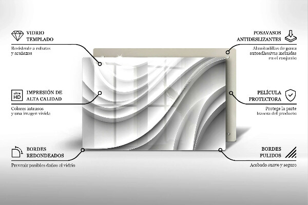 Tagliere in vetro Linee geometriche