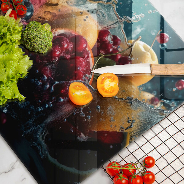 Tagliere in vetro Frutta in acqua