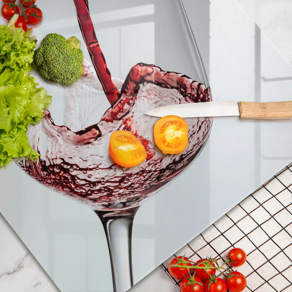 Tagliere in vetro Vino rosso
