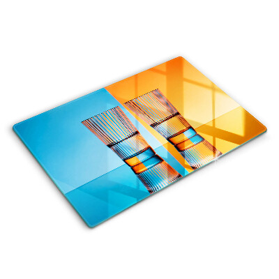 Tagliere in vetro Due bicchieri d'acqua