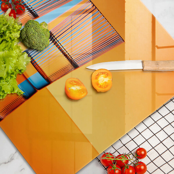 Tagliere in vetro Due bicchieri d'acqua