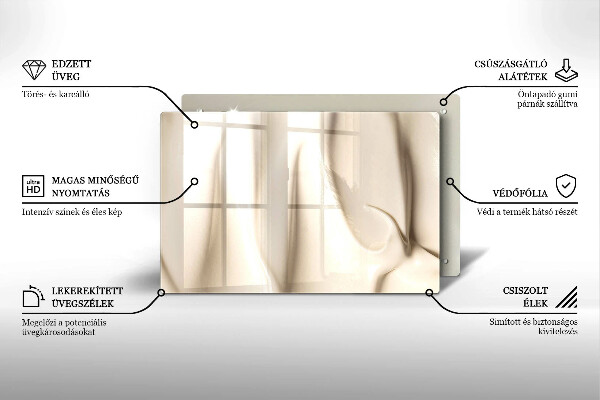 Tagliere in vetro Gelato cremoso