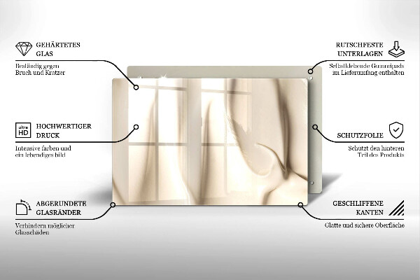 Tagliere in vetro Gelato cremoso