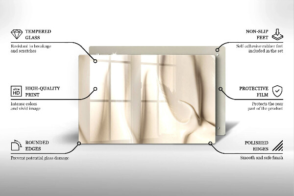 Tagliere in vetro Gelato cremoso