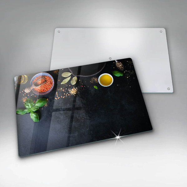 Tagliere in vetro Ciotole di spezie