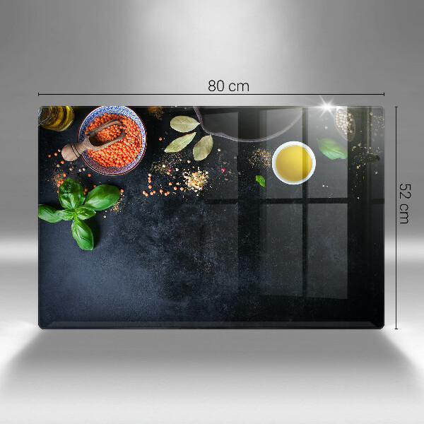 Tagliere in vetro Ciotole di spezie