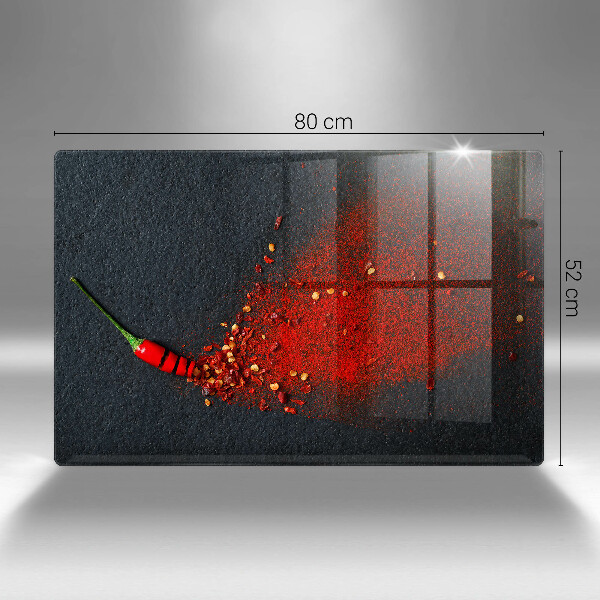 Tagliere in vetro temperato Peperoncino