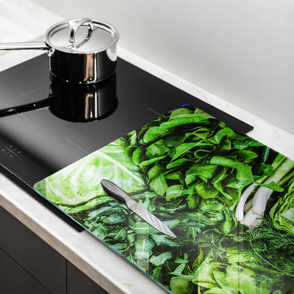 Tagliere in vetro Verdure verdi