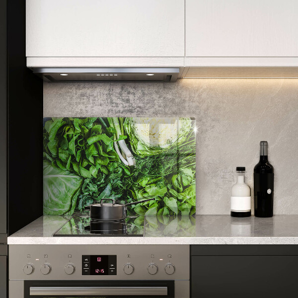 Tagliere in vetro Verdure verdi