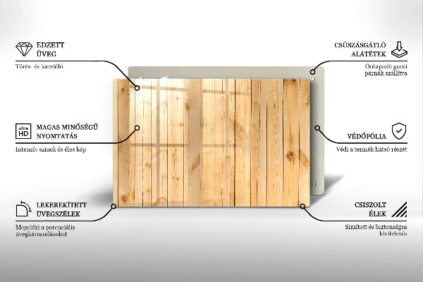 Tagliere in vetro Tavole di legno delicate