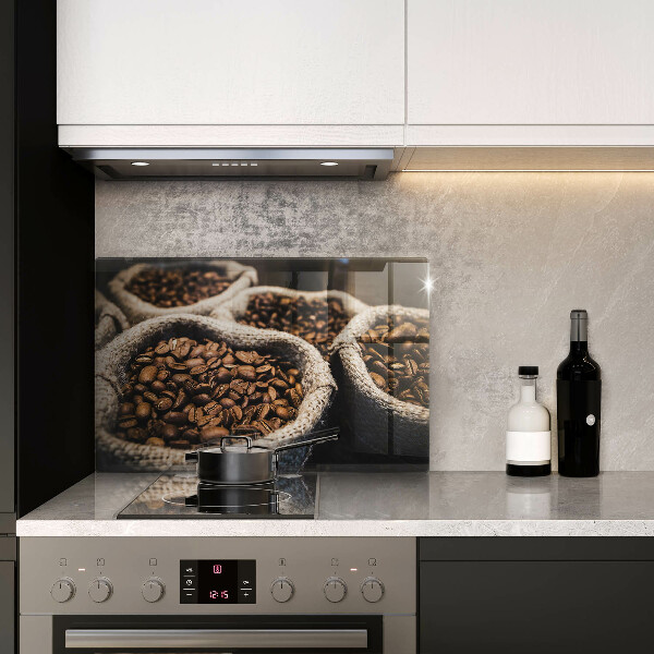 Tagliere in vetro Sacchetti di caffè in grani