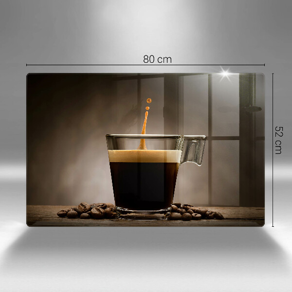 Tagliere in vetro Vetro e chicchi di caffè