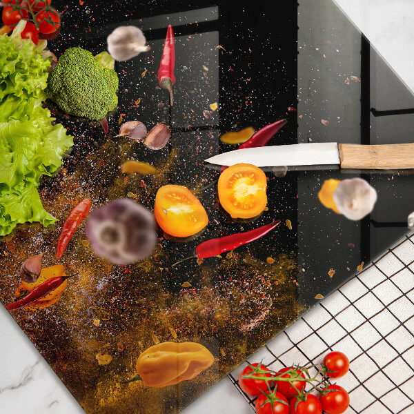 Tagliere in vetro Spezie piccanti