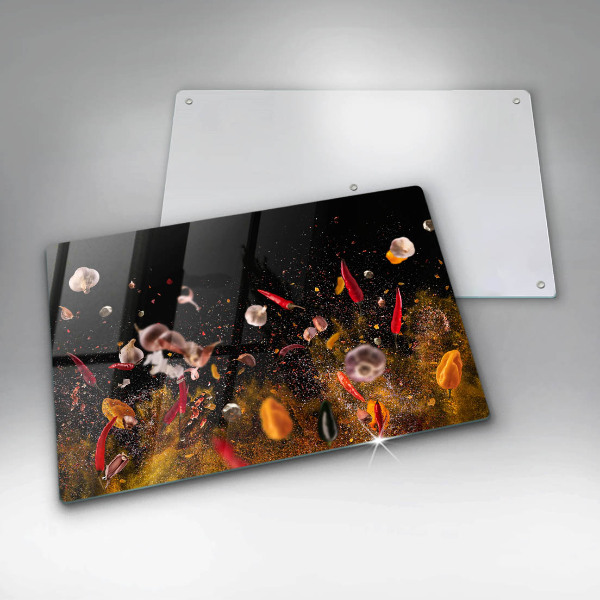 Tagliere in vetro Spezie piccanti