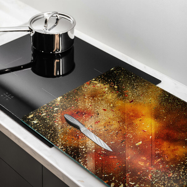 Tagliere in vetro Spezie colorate