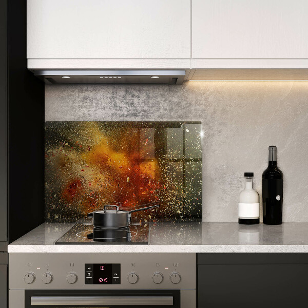 Tagliere in vetro Spezie colorate