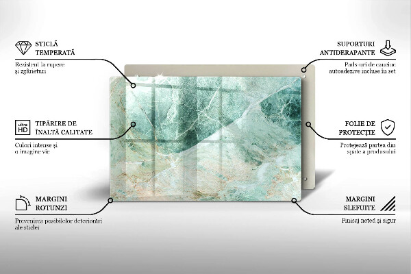 Tagliere in vetro temperato Struttura in pietra