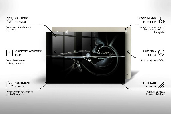 Tagliere in vetro temperato Astrazione moderna