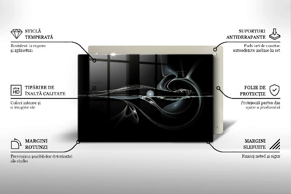 Tagliere in vetro temperato Astrazione moderna