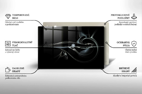Tagliere in vetro temperato Astrazione moderna