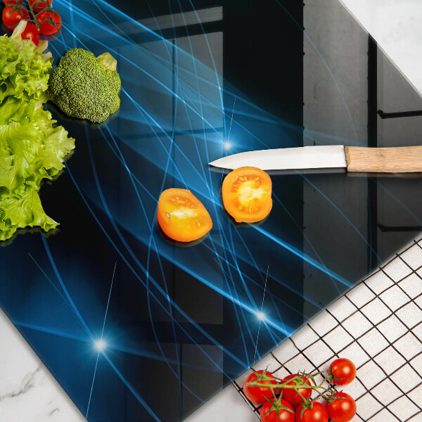 Tagliere in vetro temperato Fumo blu astratto