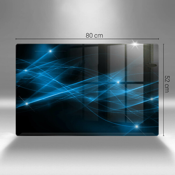 Tagliere in vetro temperato Fumo blu astratto