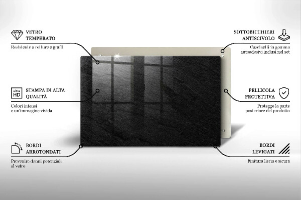 Tagliere in vetro Trama di pietra