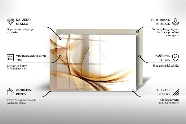 Tagliere in vetro temperato Forme astratte