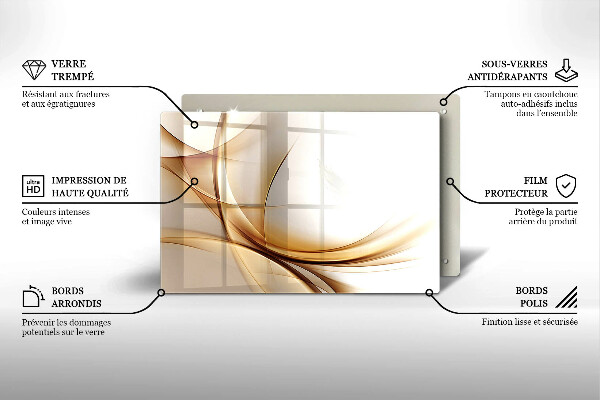 Tagliere in vetro temperato Forme astratte