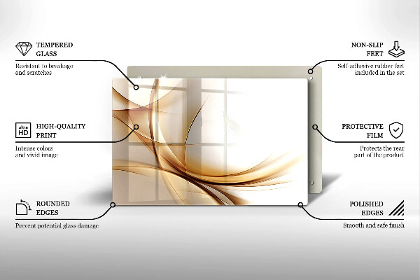 Tagliere in vetro temperato Forme astratte