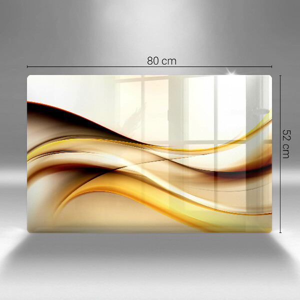 Tagliere in vetro temperato Linee di fumo astratte