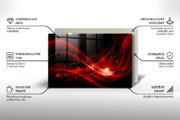 Tagliere in vetro temperato Astrazione moderna