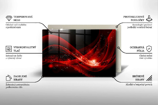 Tagliere in vetro temperato Astrazione moderna