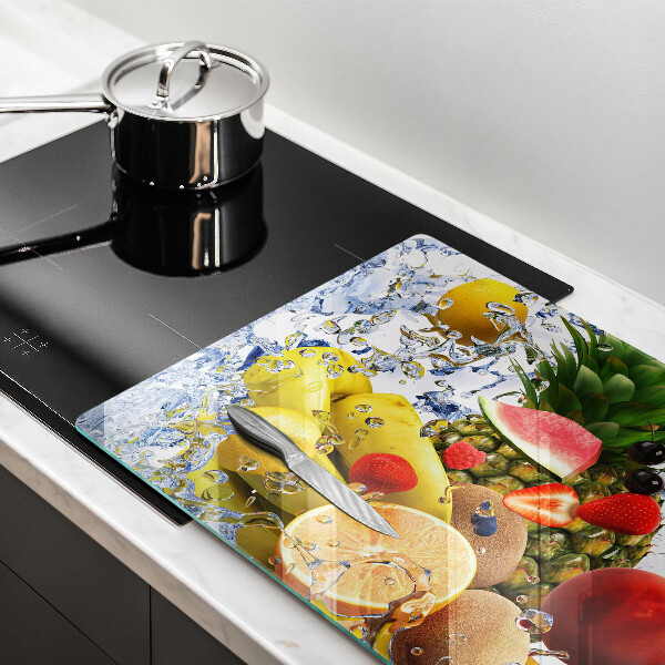 Tagliere in vetro temperato Frutta succosa e acqua