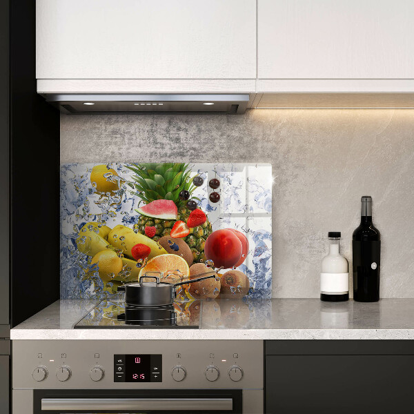 Tagliere in vetro temperato Frutta succosa e acqua