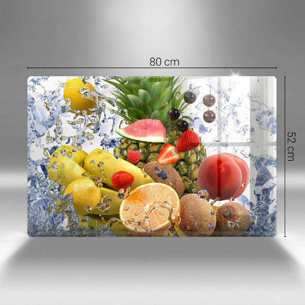 Tagliere in vetro temperato Frutta succosa e acqua