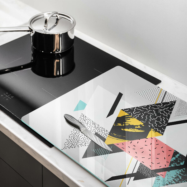 Tagliere in vetro temperato Triangoli astratti