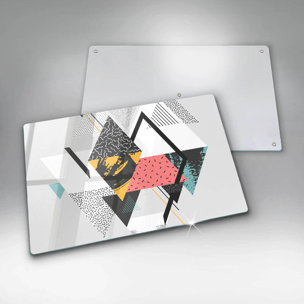 Tagliere in vetro temperato Triangoli astratti