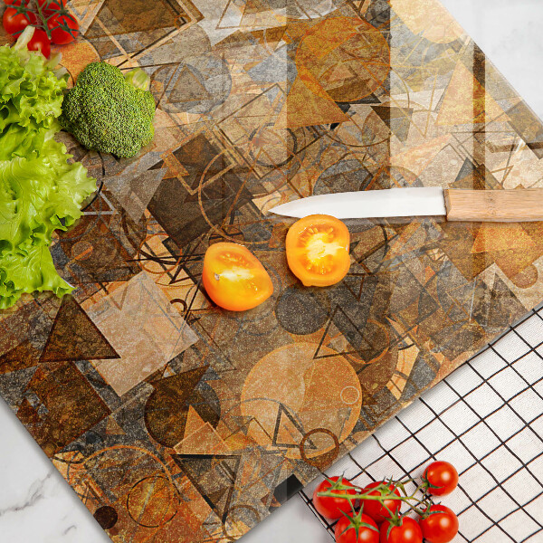 Tagliere in vetro temperato Modello senza giunture di figure geometriche