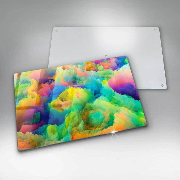 Tagliere in vetro temperato Astrazione colorata