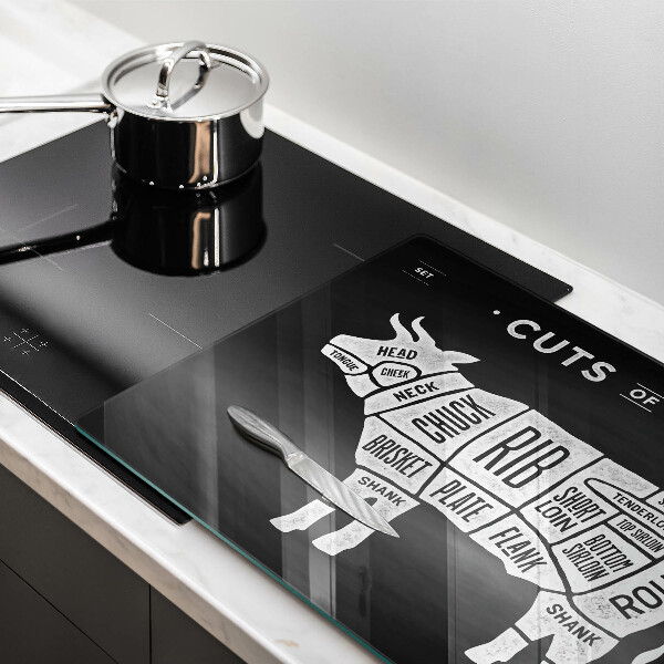 Tagliere in vetro Manzo di carne di mucca