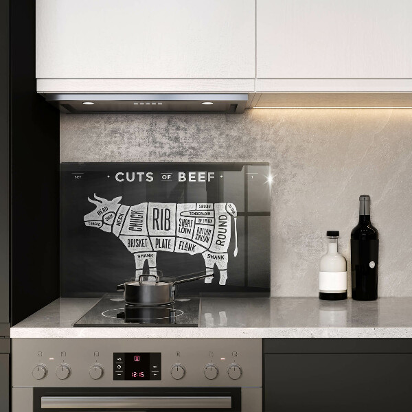 Tagliere in vetro Manzo di carne di mucca