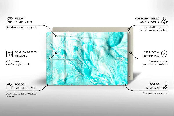 Tagliere in vetro Pitture astratte